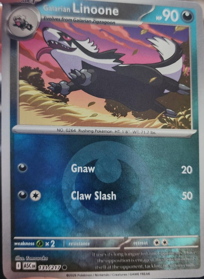 Ascended Heroes Galarian Linoone [Ball] Pokémon card